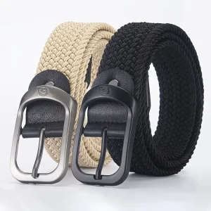 Men’s Casual Woven Elastic Belt