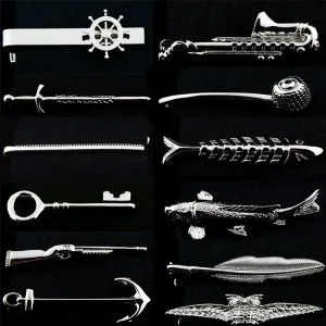 Laser Engraving Tie Clip Black Men’s Business Tie Pin