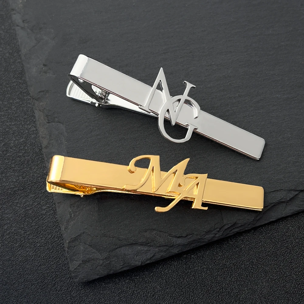 Men's Personalized Personalized Personalized Mother Child Name tie Clip Made of Stainless Steel, The Best Men's Jewelry Gift