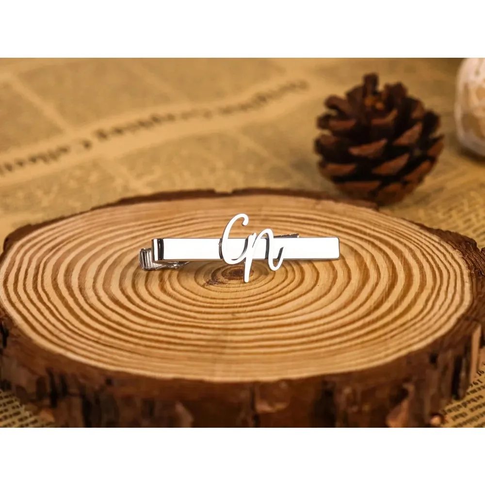Sipuris Custom Initial Name Tie Clip For Men Stainless Steel Personalized Tie Clasp Trendy Hip Hop Jewelry Weddings Gifts - Image 6